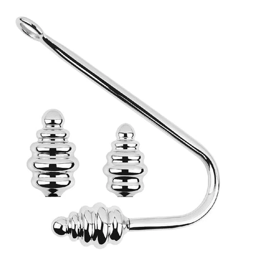 Anal Set GreatBenefit 8826 Screw-in Hook Ribbed 1116